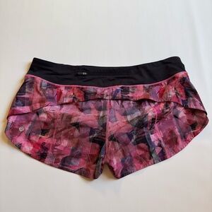 Lululemon multi-color Speed Up Short 2.5 inseam sz 12